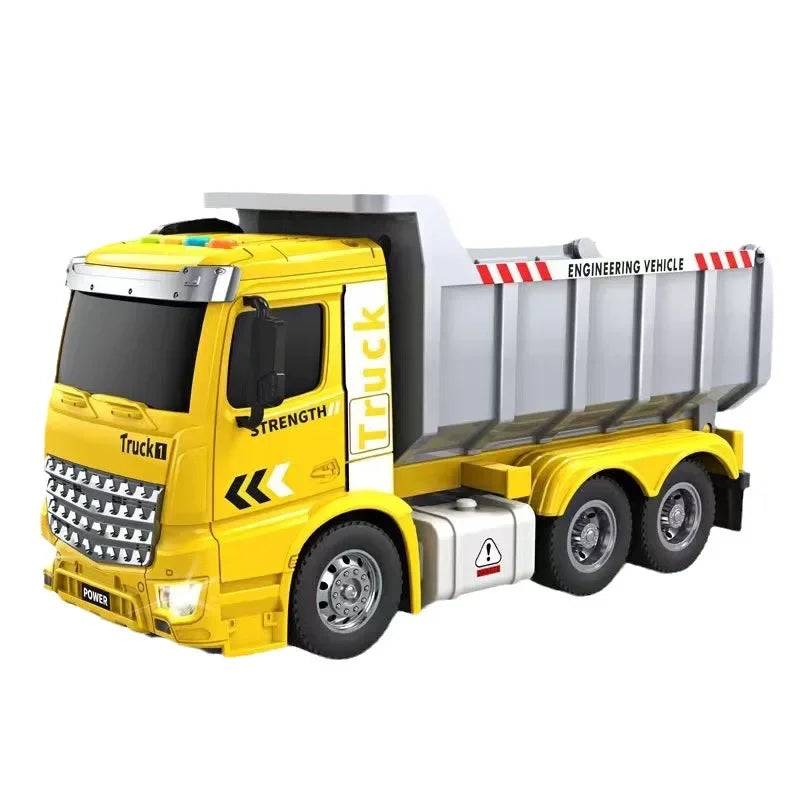 Haitai Large Engineering Toy Truck Boys Dump Truck Inertia Truck 3-6 Years Old Children Play Vehicles Spring Winding Cars
