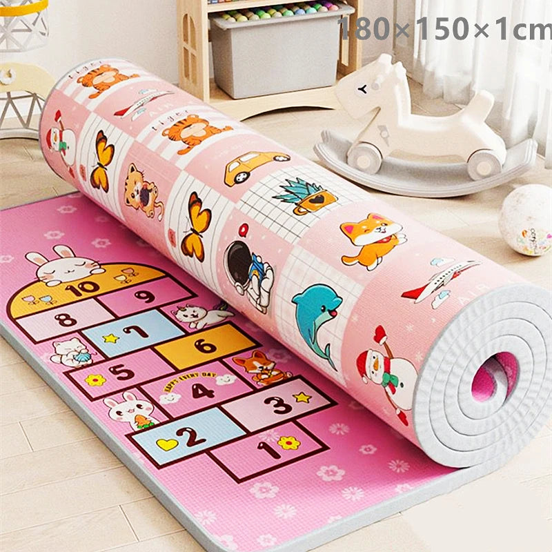 Folding Mat Carpet Rug Playmat Crawling Play Mats 200x180/180x150/180x120cm Play Mat for Children's Thick Safety Mat Friendly