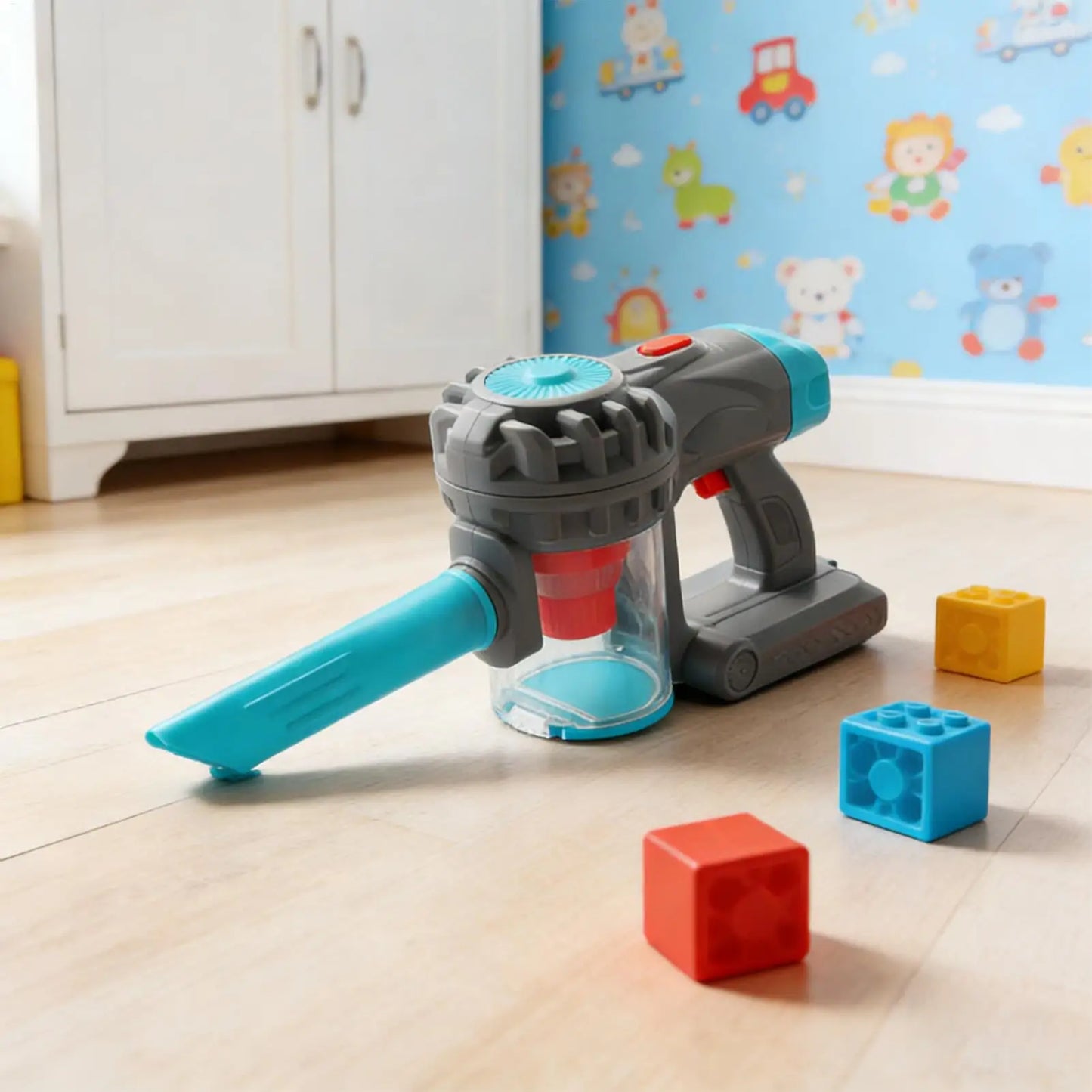 Kids Electric Vacuum Cleaner Toy Set Housekeeping Role Play Simulation Educational Toys for Toddlers Perfect Gift for Girls Boys