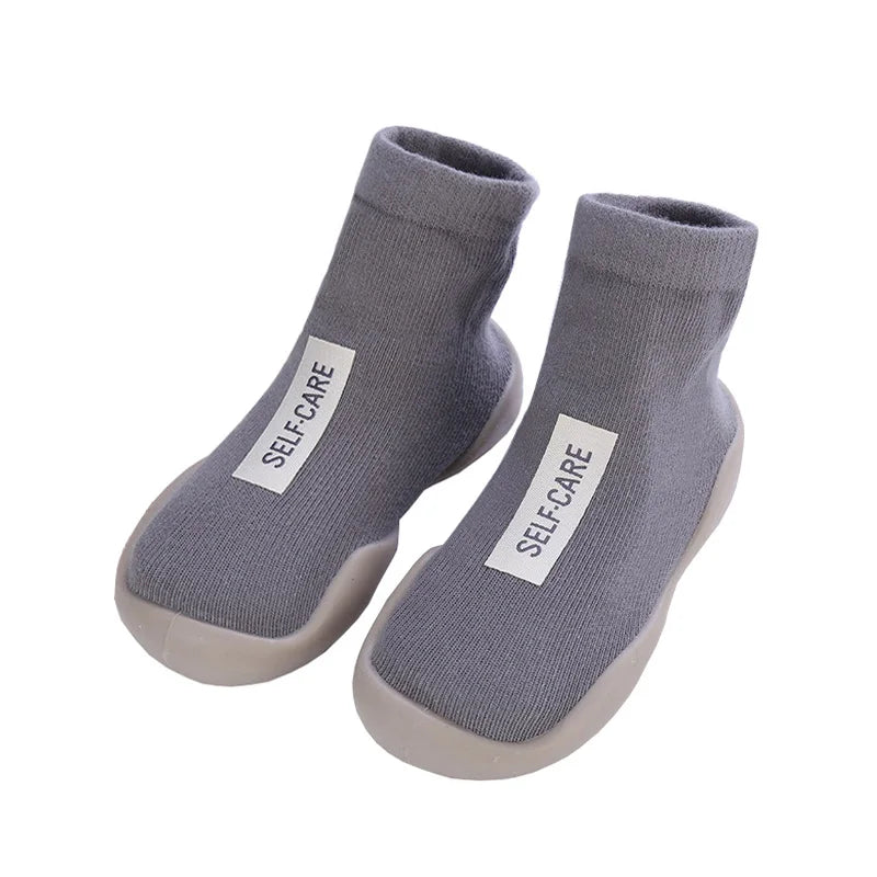 Baby Sock Shoes Anti Slip Toddler First Walking Shoe Child Infant Floor Booties Newborn Rubber Sole Indoor Slippers for Boy Girl