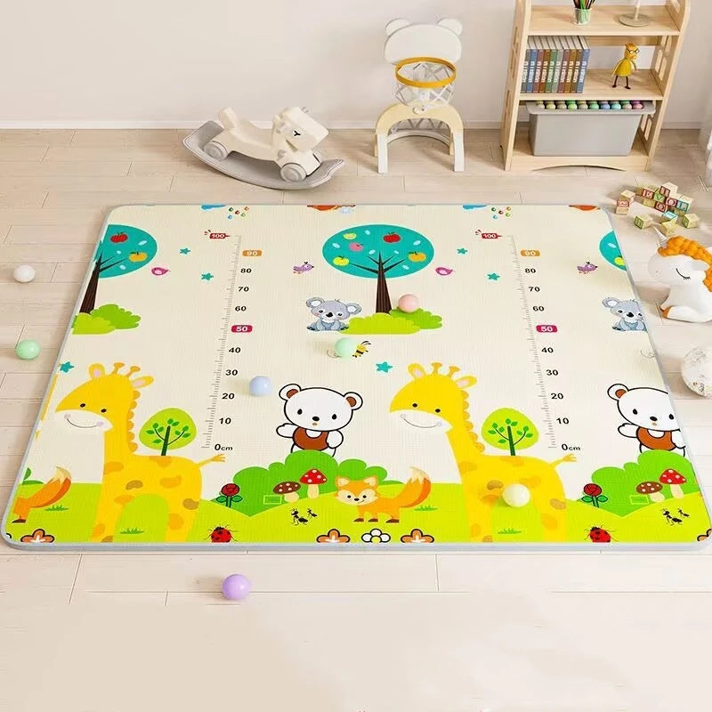 Folding Mat Carpet Rug Playmat Crawling Play Mats 200x180/180x150/180x120cm Play Mat for Children's Thick Safety Mat Friendly