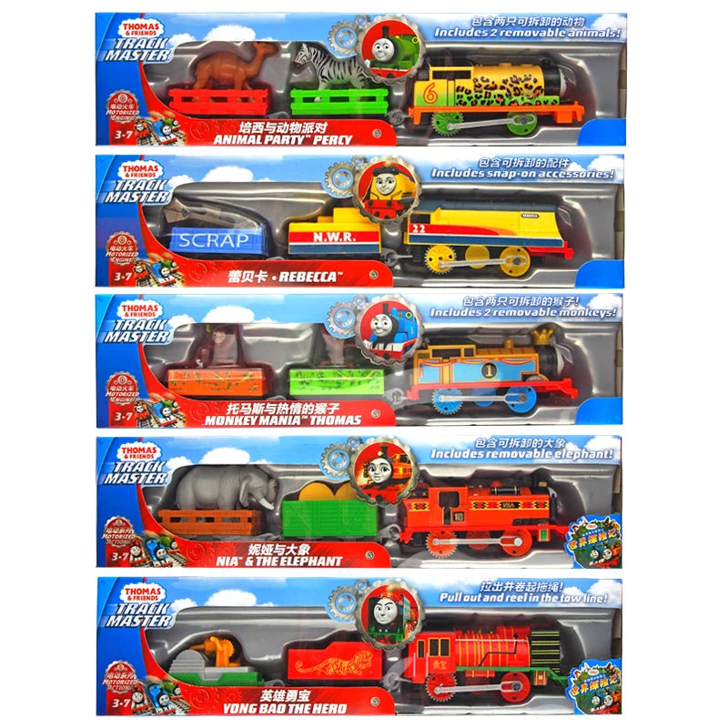 Original Electronal Thomas and Friends Electric Track Master 1:43 Trains Motor Metal Models Locomotive Toys Duck Percy James Nia