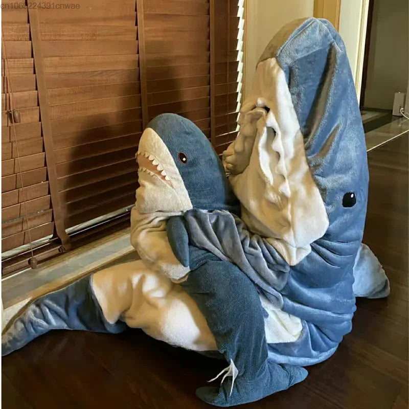 Kawaii Animal Shark Sleepwear Clothes Winter Warm Funny Cute Casual One Piece Home Wear Pajamas Harajuku Pjs Plush Pyjamas Y 2k