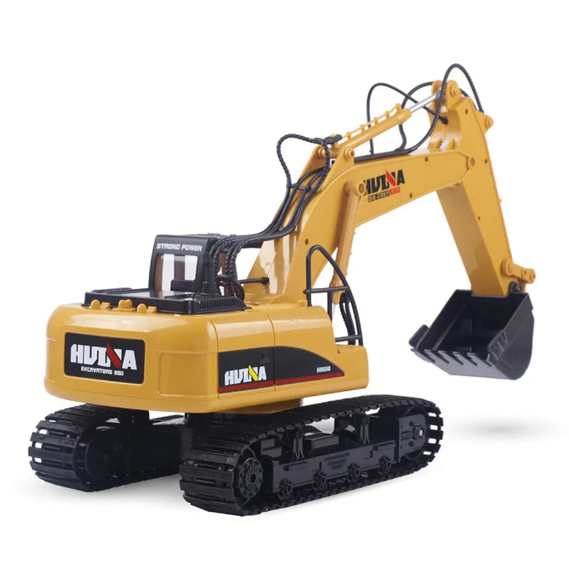 Huina 1531-1 15 Channels 1/14 Alloy Excavator Children's Electric Excavator Engineering Toy Remote Control Vehicle Model