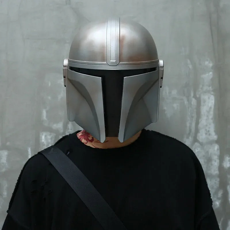 Mandalorian Character Masks Movie Boba Fett Cosplay Mask PVC Helmets Masks Props Halloween Mask Silvery Alien War Helmet Masque