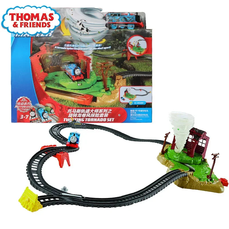 Original Thomas and Friends Thomas Glarabel Anne Train Track Master Series 3 in 1 Track Adventure Set Boy Toy Gifts GPD88 GGL75