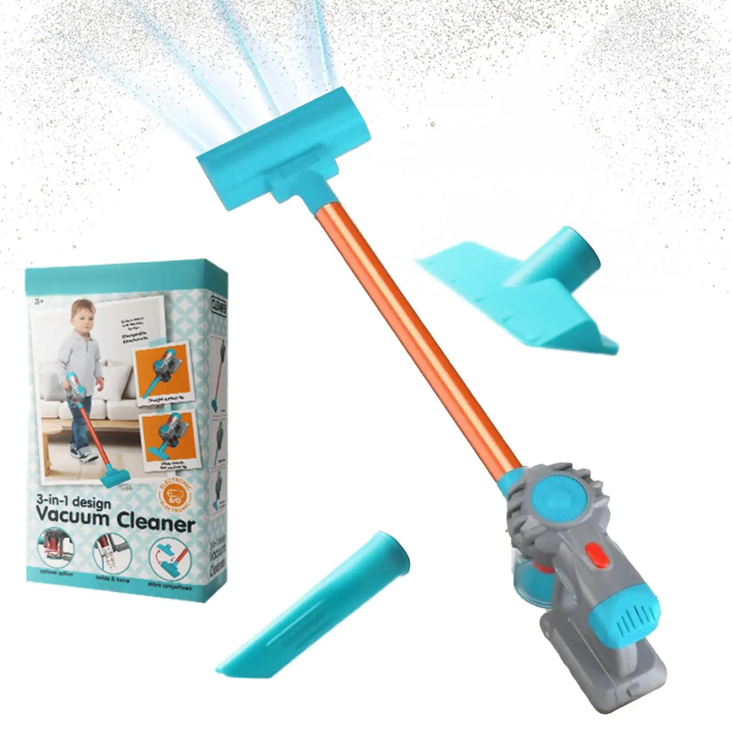 Kids Electric Vacuum Cleaner Toy Set Housekeeping Role Play Simulation Educational Toys for Toddlers Perfect Gift for Girls Boys