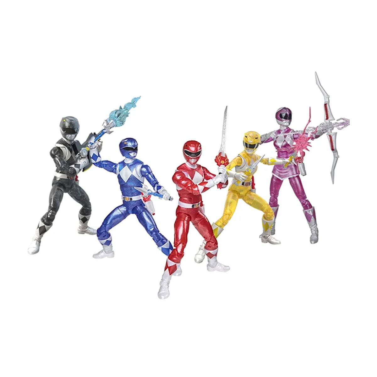 In Stock Hasbro Original Series 6inch Mighty Power Rangers Yellow Blue Black Pink Ranger Figure Action Figure Model Toys