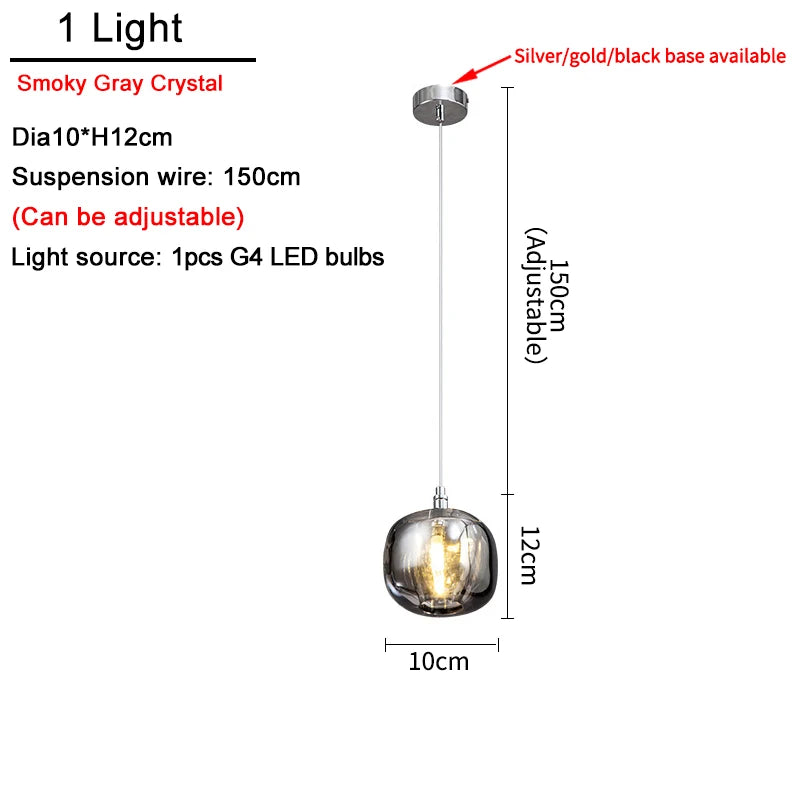 Modern Nordic Ceiling Chandelier LED Living Room Luxury Crystal Attic Bedroom Light Dining Room Lustre Chandelier Kitchen Lamp