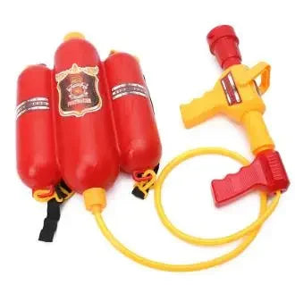 Firefighter Toy Fire Backpack Water Gun Large Capacity Water Gun Fireman Role Play Pool Toys Fire Extinguisher Watergun