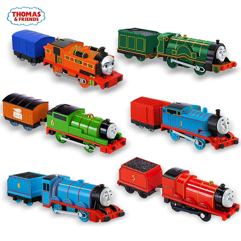 Original Electronal Thomas and Friends Electric Track Master 1:43 Trains Motor Metal Models Locomotive Toys Duck Percy James Nia