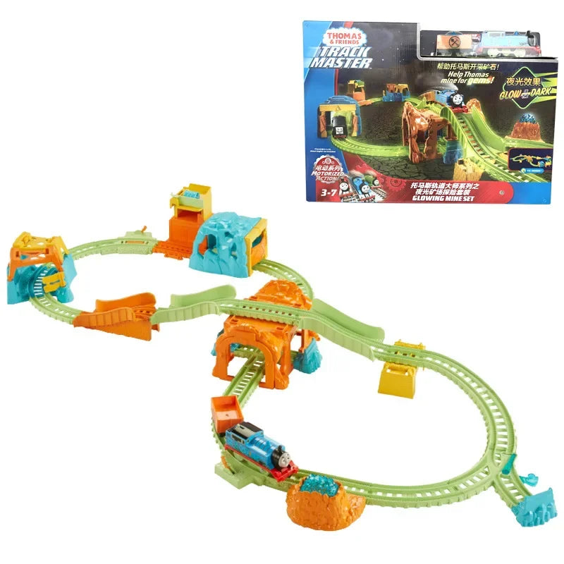 Original Thomas and Friends Thomas Glarabel Anne Train Track Master Series 3 in 1 Track Adventure Set Boy Toy Gifts GPD88 GGL75