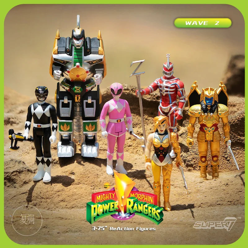 In Stock Super7 Power Rangers Pudgy Pig Megazord Putty Patroller Green Ranger 3.75in Male Soldier Action Figures Trendy Toy Gift