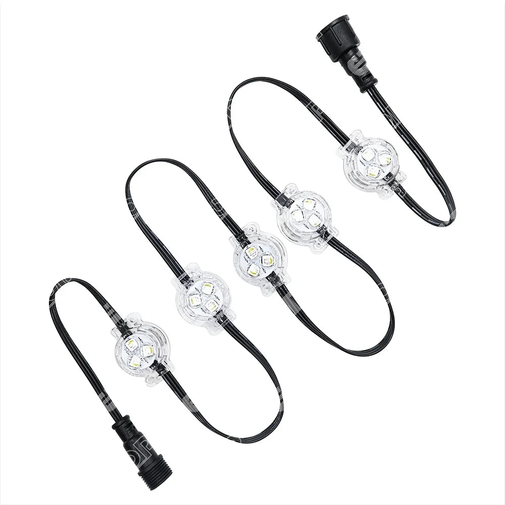 Spot goods 300Ft 92m Permanent Track Light Gemstone track lights SMD5050 UCS2904 RGBW Point lights