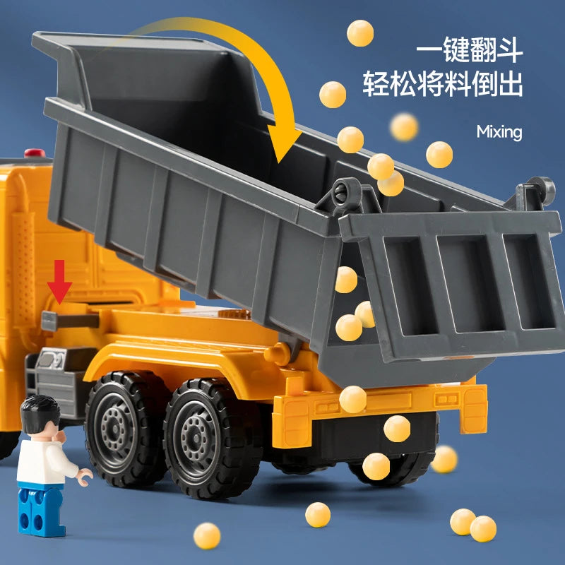 Large Children's Dumper Toys Inertia Automobile Earthwork Dumper Trucks Boys Toy Car Model Plastic Vehicles Toys Child