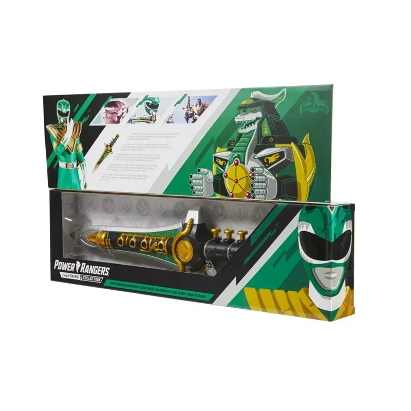 Hasbro Power Rangers Lightning Collection Mighty Morphin Green Dragon Dagger Premium Collectible with Lights and Sounds in Stock