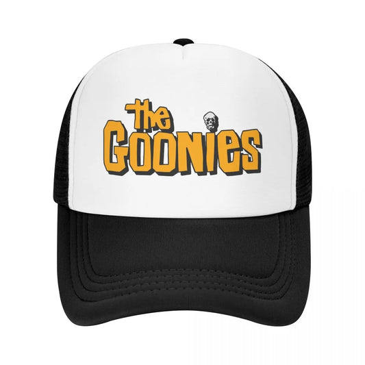 The Goonies Logo Mesh Baseball Caps Adult Sport Trucker Worker Cap Dad Hat Snapback Caps Golf Hats High Quality Trucker Hat