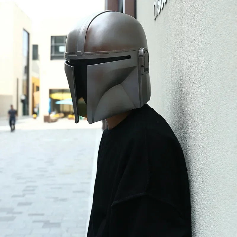Mandalorian Character Masks Movie Boba Fett Cosplay Mask PVC Helmets Masks Props Halloween Mask Silvery Alien War Helmet Masque