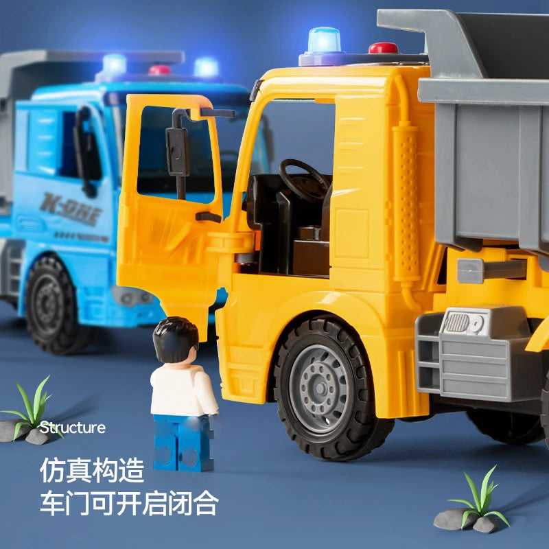 Large Children's Dumper Toys Inertia Automobile Earthwork Dumper Trucks Boys Toy Car Model Plastic Vehicles Toys Child