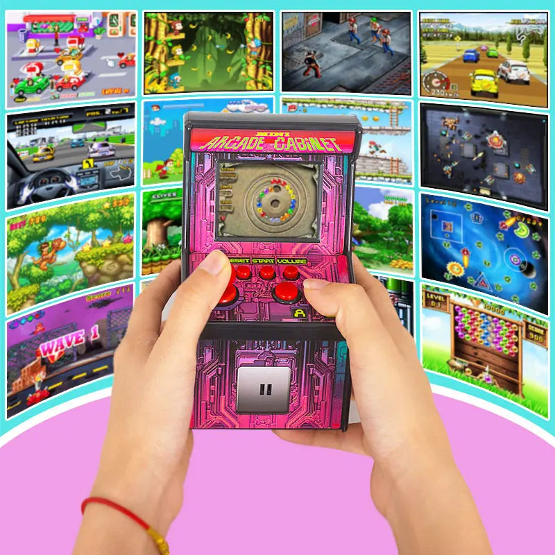 16 Bit Video Game Console Player 2.5 inch Handheld Game Console Built In 220 Retro Classic Games For Kids