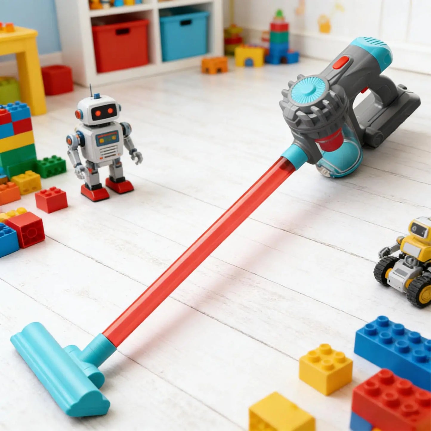 Kids Electric Vacuum Cleaner Toy Set Housekeeping Role Play Simulation Educational Toys for Toddlers Perfect Gift for Girls Boys