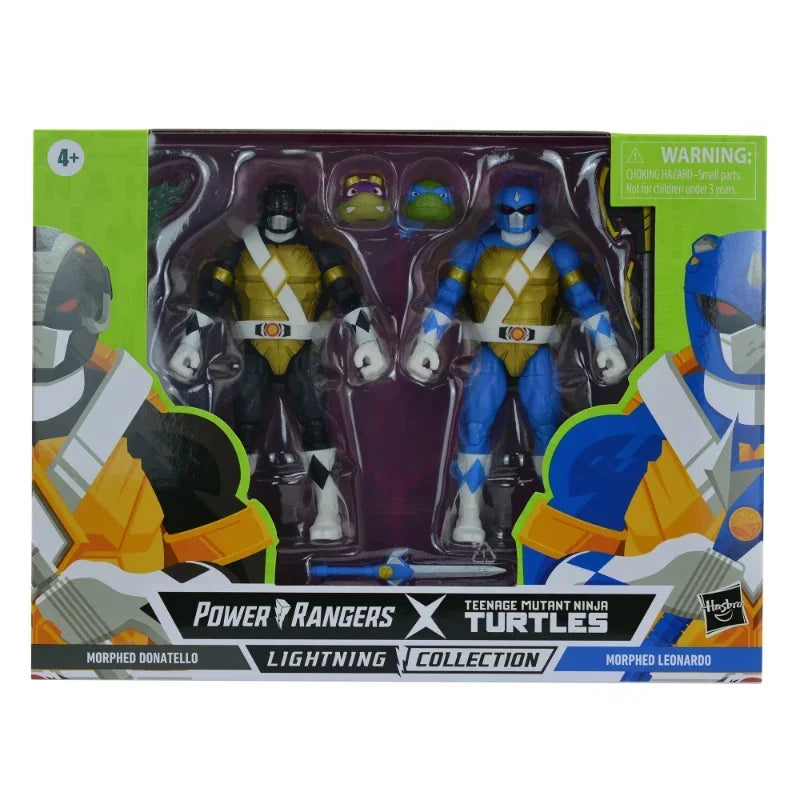 Hasbro Power Rangers Teenage Mutant Ninja Turtles Leonardo Donatello Set Action Figure Boy Children Decoration Gift