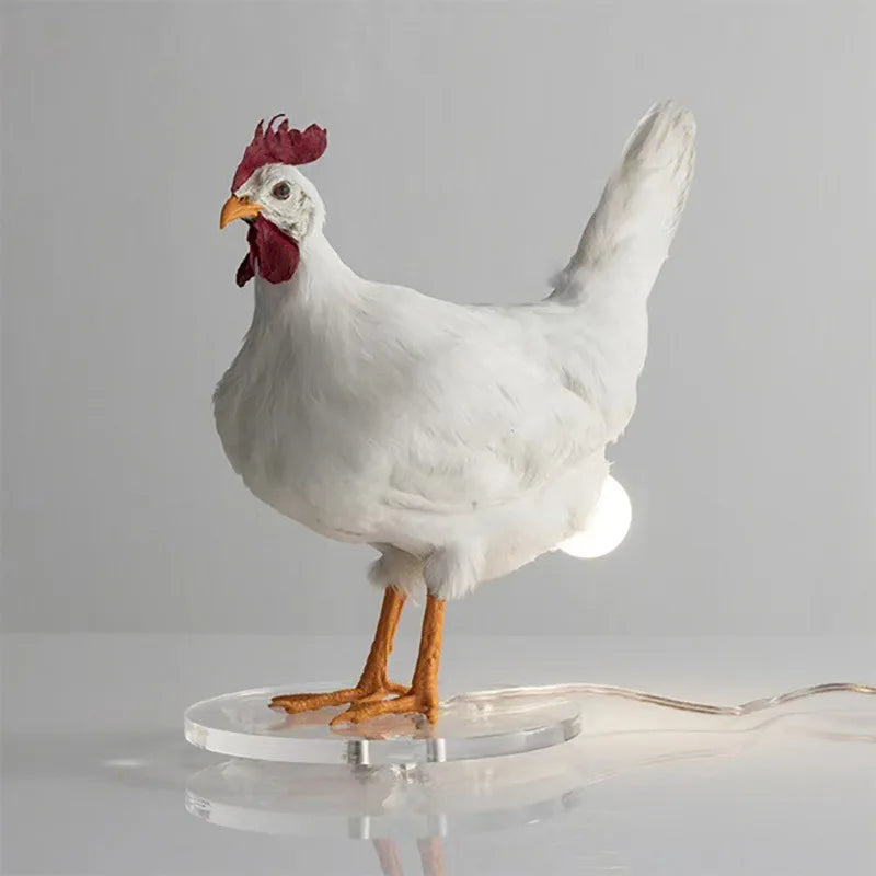 Decorative Night Lights Simulated Animal Funny Easter Home Decor Party Carnival Chicken Lamp Chick Night Light Ornaments