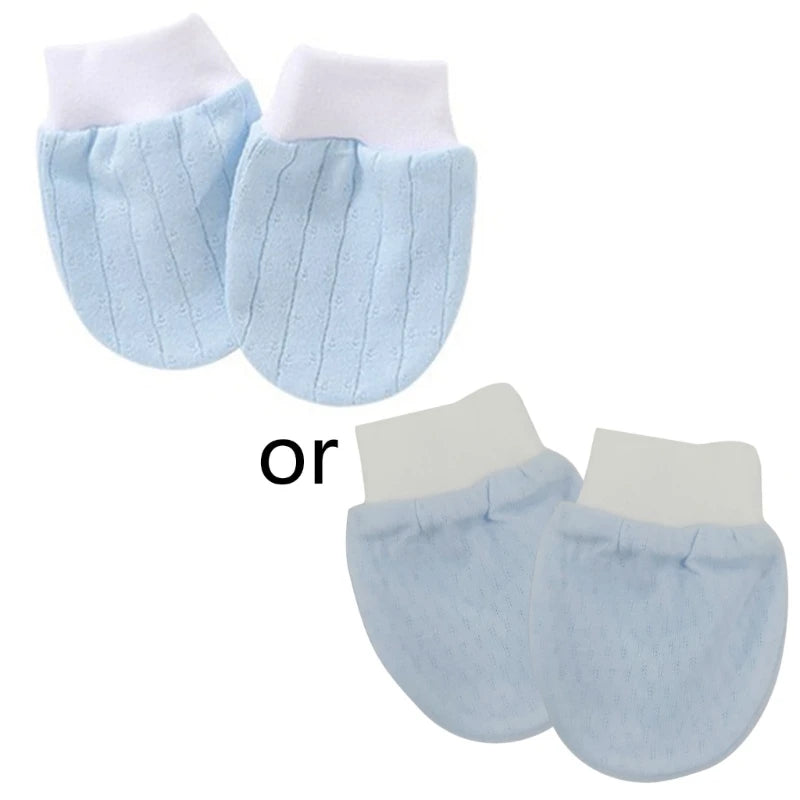 4 Pairs/set Soft Cotton Baby Gloves Anti Scratching Face  Protection Newborn Mittens Infant Handguard Supplies Baby Gloves 0-5M