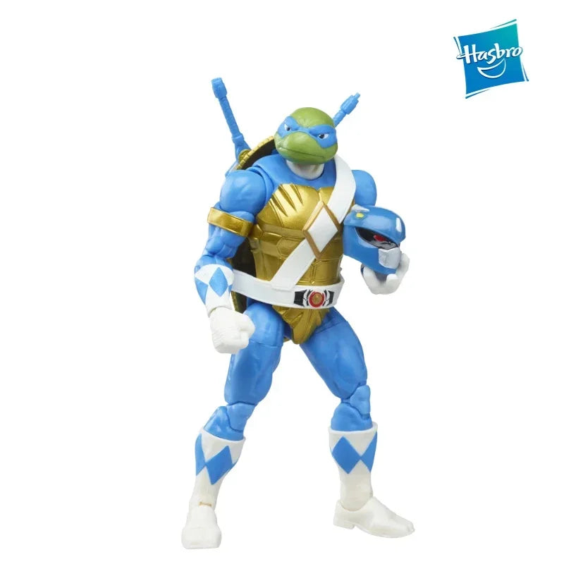 Hasbro Power Rangers Teenage Mutant Ninja Turtles Leonardo Donatello Set Action Figure Boy Children Decoration Gift