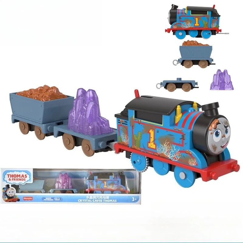 Original Thomas & Friends 80th Anniversary Trians Electric Motorized Engine Nia Percy James Hiro Ashima Toys for Boy Crane Model