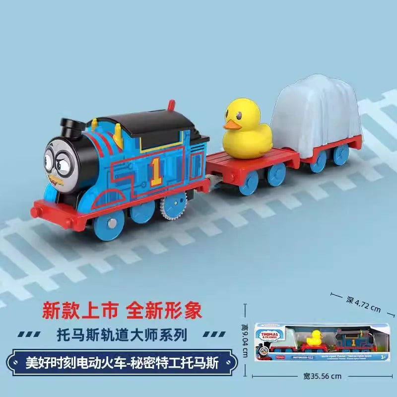 Original Thomas & Friends 80th Anniversary Trians Electric Motorized Engine Nia Percy James Hiro Ashima Toys for Boy Crane Model
