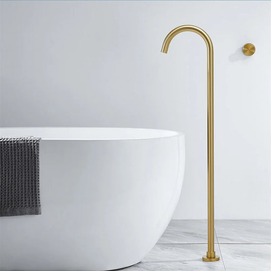 Floor Standing Bathtub Faucet Black Stand Sink Wall Mounted Water Mixer Tap Brushed Gold,Gunmetal,Rose Gold,Brass Bath Faucet