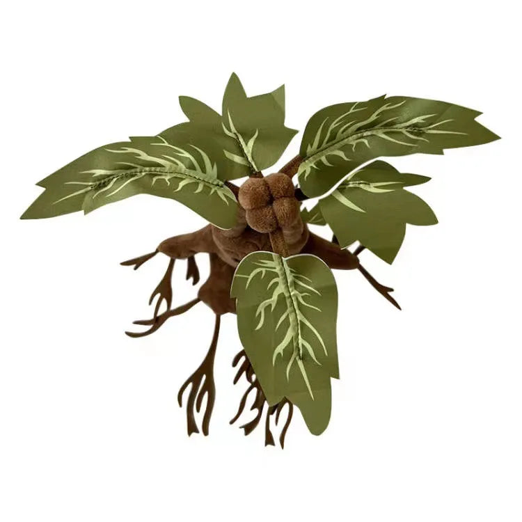 New Harries Mandrake Magic Plant Elf Plush Doll Soft Potted Plant Stuffed Toys Movie Peripherals Pillow Ornaments Children Gifts