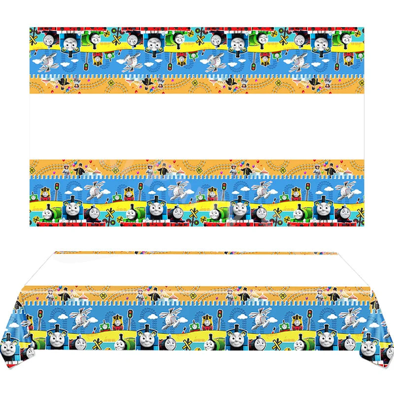 Thomas and Friends Party Decorations the Train Balloons Disposable Tableware Tablecloth Cups Banner Baby Shower Supplies Toy