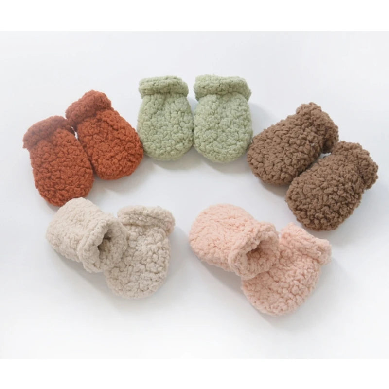 Warm Winter Mittens for Newborns Infant Anti Scratch Gloves Stylish Winter Mittens for Babies Essential for Cold Weather