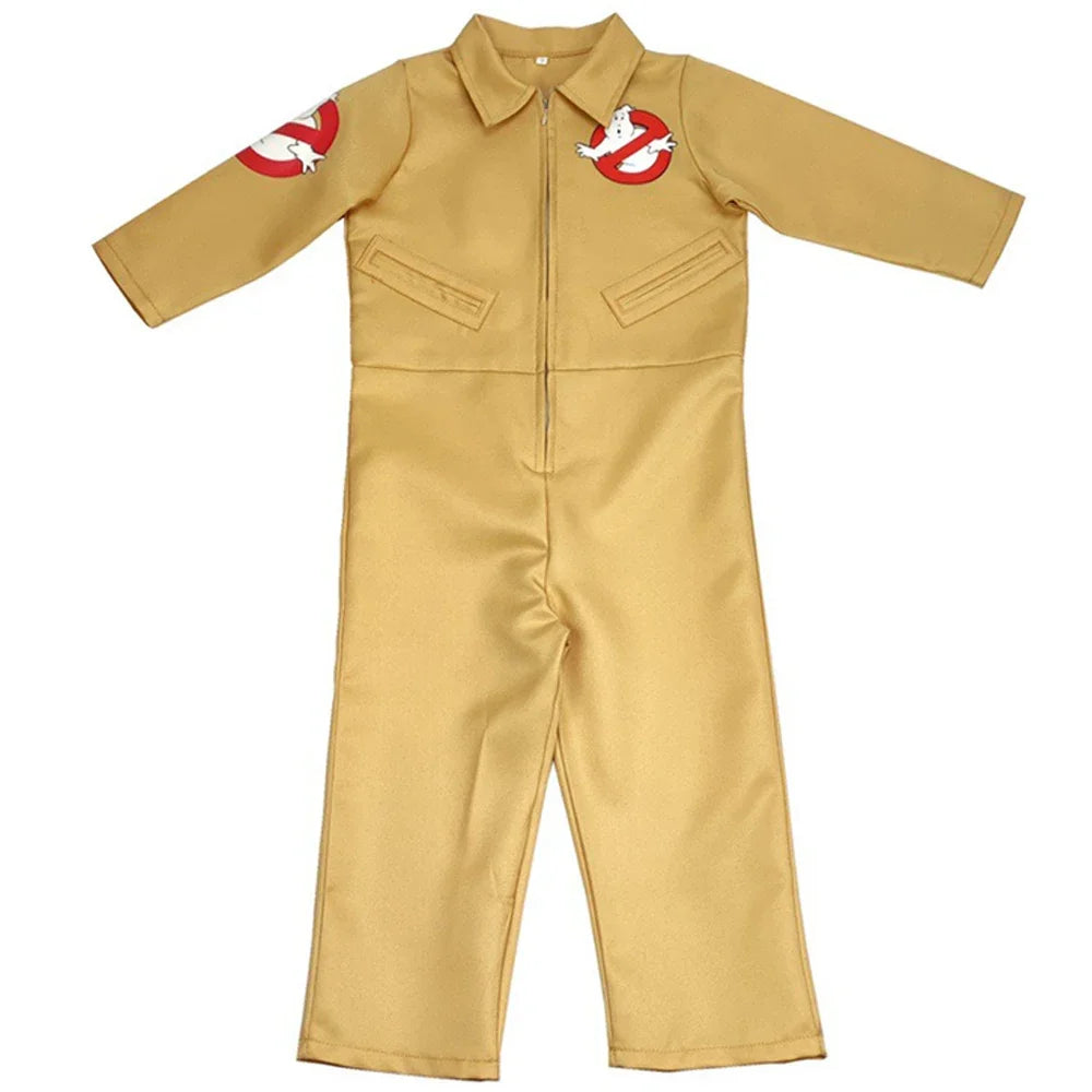 Ghostbusters Movie Cosplay Costumes Kids Adults Halloween Carnival Theme Party Clothes with Proton Pack Fans Collection