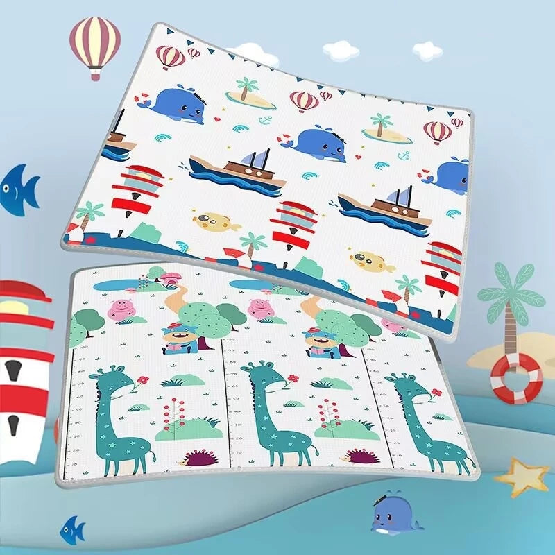 Folding Mat Carpet Rug Playmat Crawling Play Mats 200x180/180x150/180x120cm Play Mat for Children's Thick Safety Mat Friendly