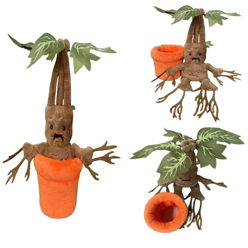 New Harries Mandrake Magic Plant Elf Plush Doll Soft Potted Plant Stuffed Toys Movie Peripherals Pillow Ornaments Children Gifts
