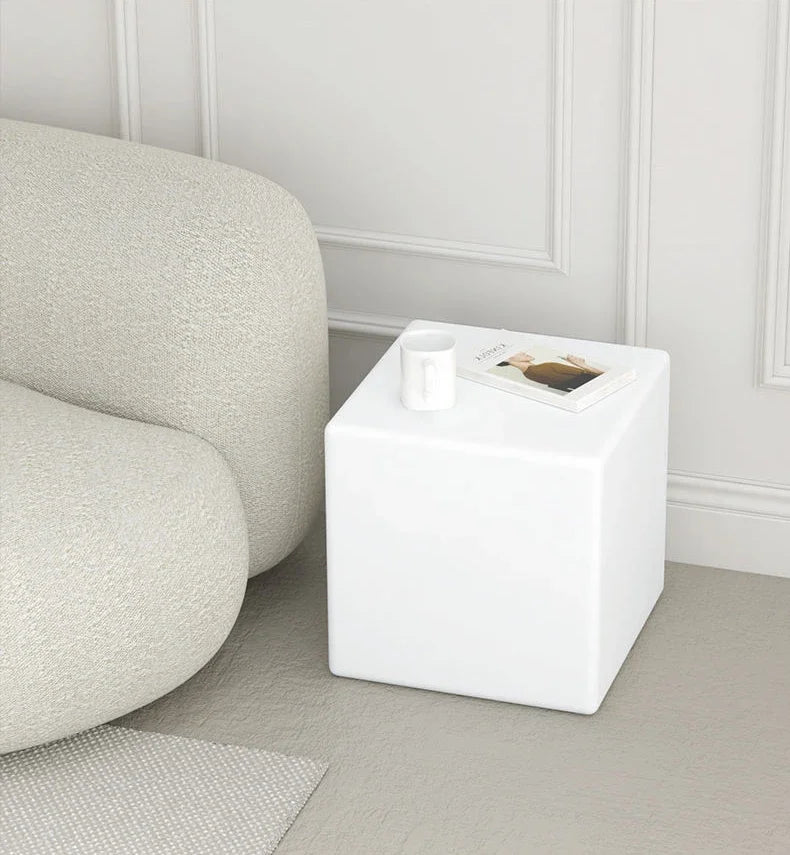 Bedside Glow Cabinet White Cube Floor Lamp 3D Decorative Sofa Coffee Table Bedside Lamp Luxury Decorative Night Lights