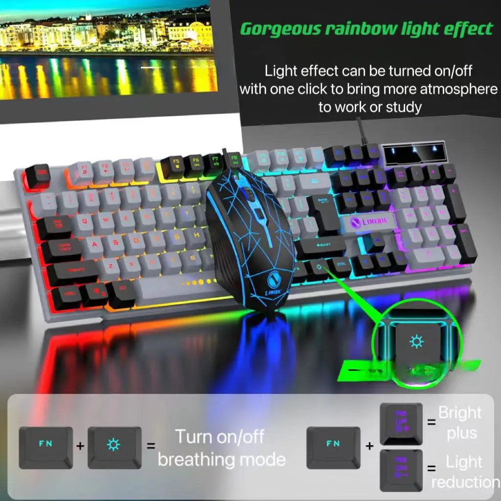 Wired Keyboard And Mouse Set