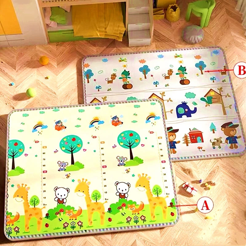 Folding Mat Carpet Rug Playmat Crawling Play Mats 200x180/180x150/180x120cm Play Mat for Children's Thick Safety Mat Friendly