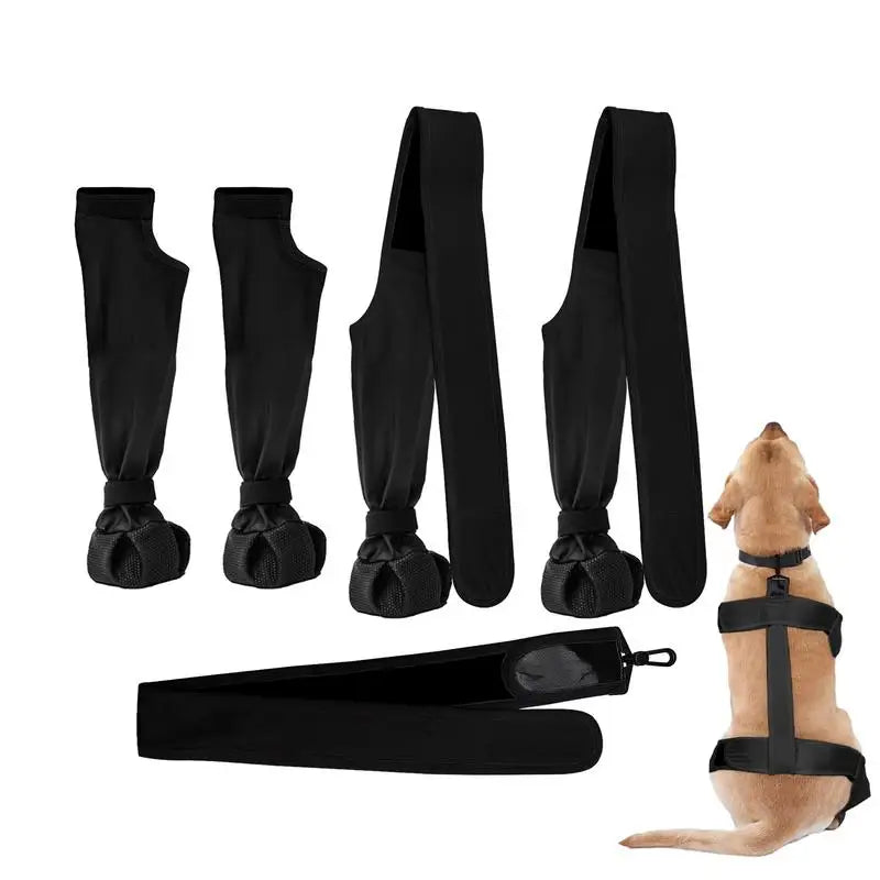 New Dog Boots Leggings Waterproof Dog Shoes Adjustable Booties For Dog Paws Non Slip French Bulldog Suspender Boots