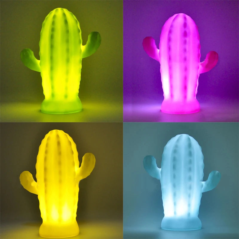 Cute LED Night Light Bear Unicorn Dinosaur Rabbit Cartoon Animal Bedside Lamp for Children Bedroom Yellow Blue Pink White Light