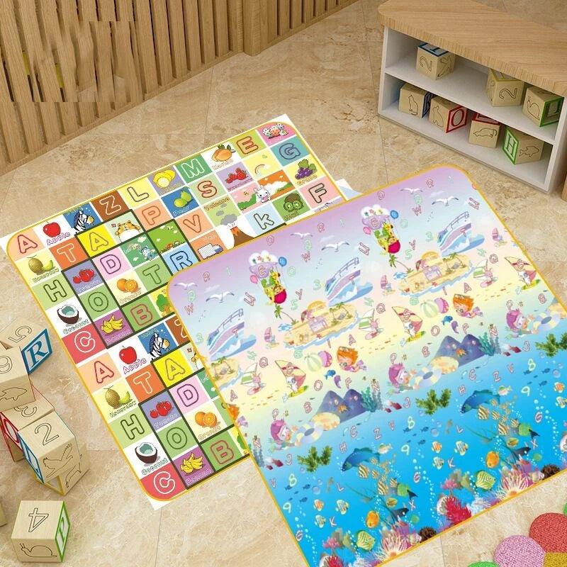 Folding Mat Carpet Rug Playmat Crawling Play Mats 200x180/180x150/180x120cm Play Mat for Children's Thick Safety Mat Friendly