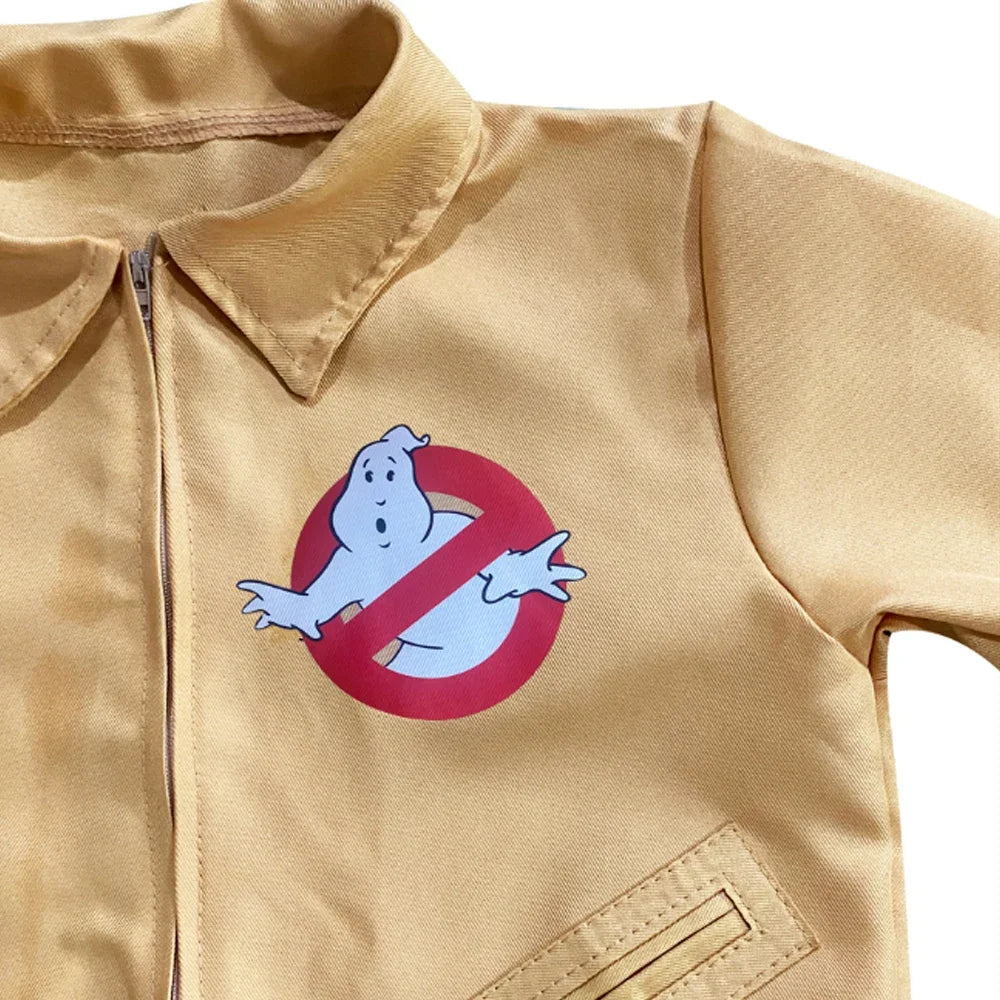 Ghostbusters Movie Cosplay Costumes Kids Adults Halloween Carnival Theme Party Clothes with Proton Pack Fans Collection