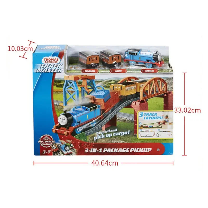 Original Thomas and Friends Thomas Glarabel Anne Train Track Master Series 3 in 1 Track Adventure Set Boy Toy Gifts GPD88 GGL75