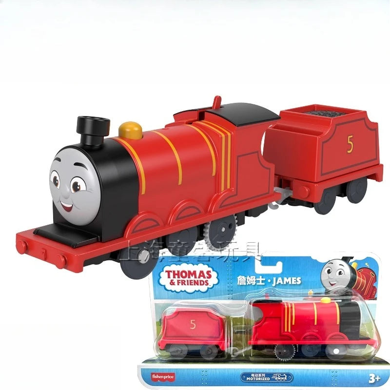 Original Thomas & Friends 80th Anniversary Trians Electric Motorized Engine Nia Percy James Hiro Ashima Toys for Boy Crane Model