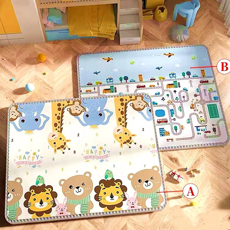 Folding Mat Carpet Rug Playmat Crawling Play Mats 200x180/180x150/180x120cm Play Mat for Children's Thick Safety Mat Friendly