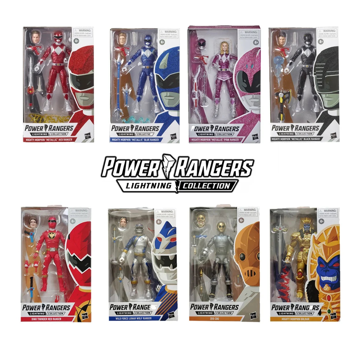 In Stock Hasbro Original Series 6inch Mighty Power Rangers Yellow Blue Black Pink Ranger Figure Action Figure Model Toys