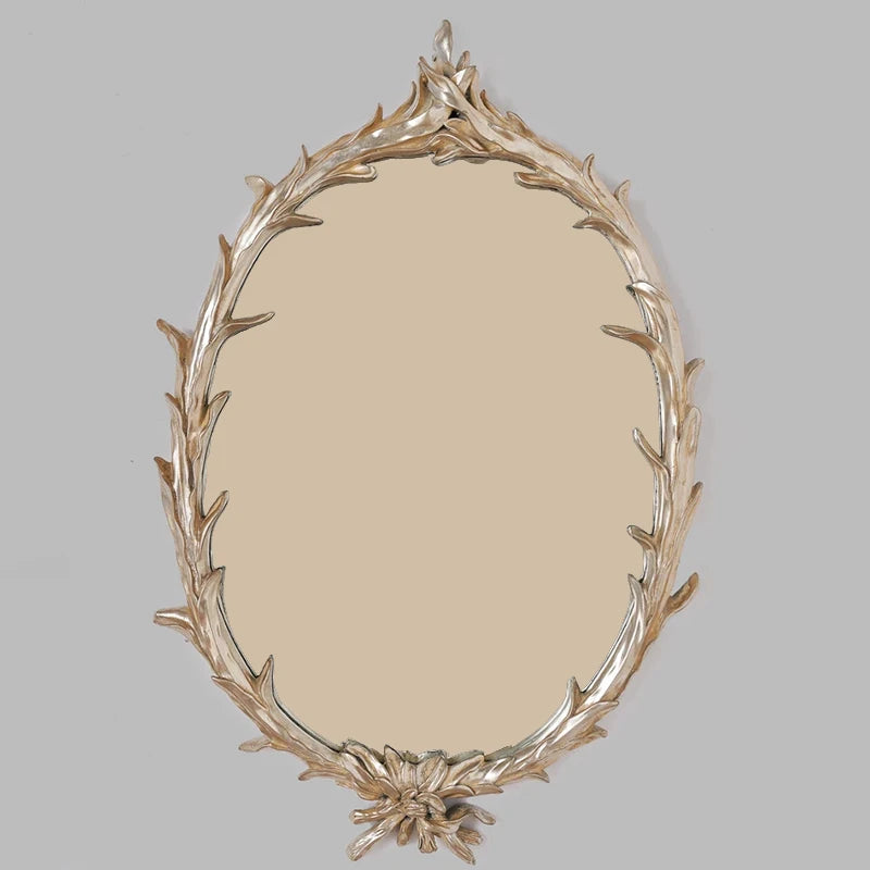 Elegant House Wall Mirrors Hanging Shower Baroque Office Decorative Mirror Luxury Irregular Espelho Adesivo De Parede Decoration